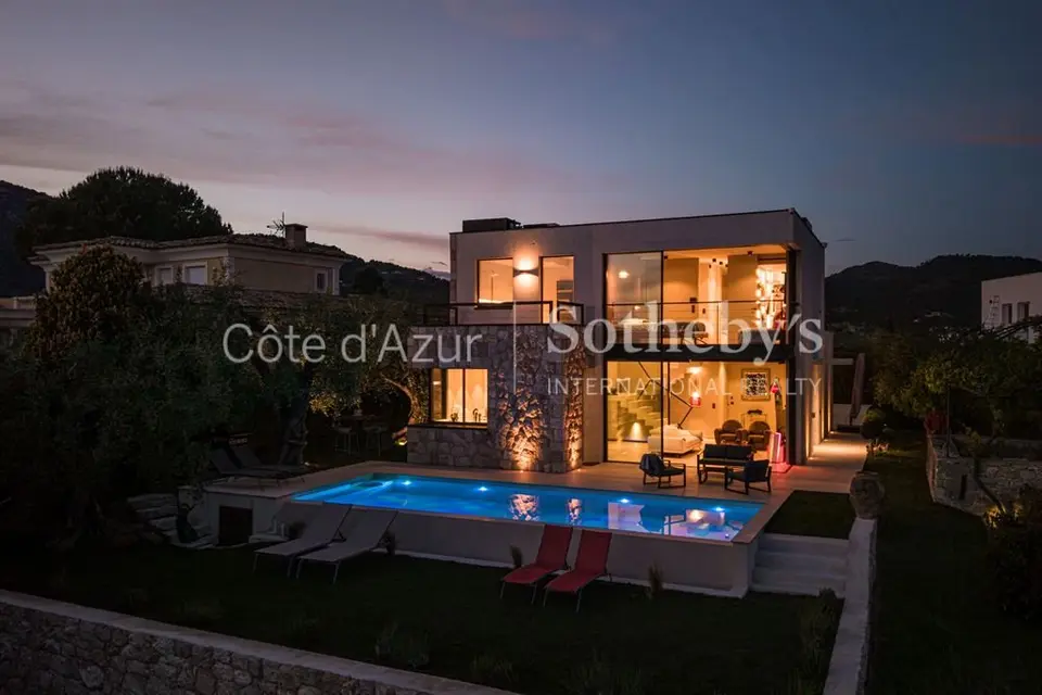 Gairaut : Villa contemporaine d'exception avec vue mer panoramiq